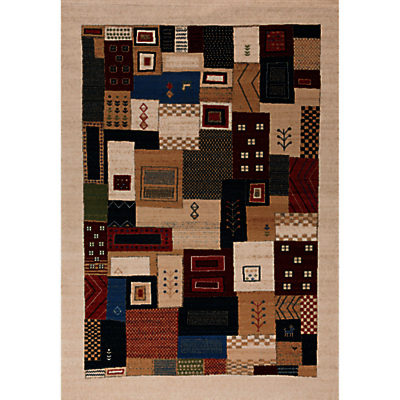 Royal Heritage Kazak Patchwork Rug Neutrals Royal Heritage Kazak Patchwork Rug Neutrals